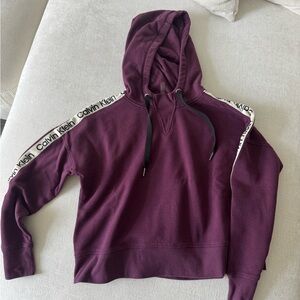 Calvin Klein Burgundy Hoodie